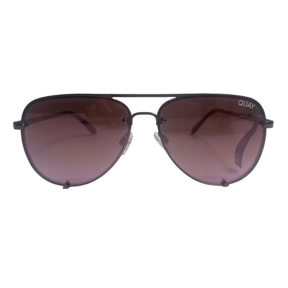 NWT-RARE-Quay high key mini rimless sunglasses.?️ case with Quay cleaning cloth main image 8